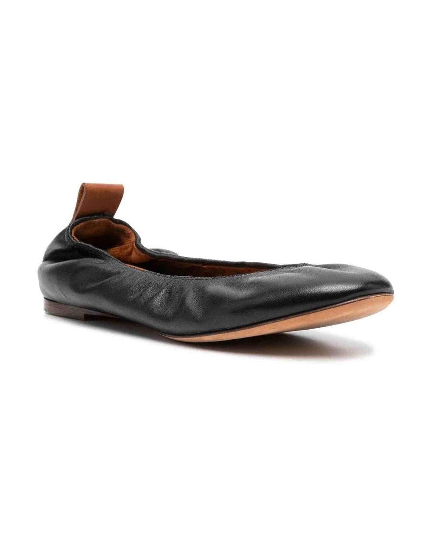 Lanvin Black Flat Shoes Glam Steals