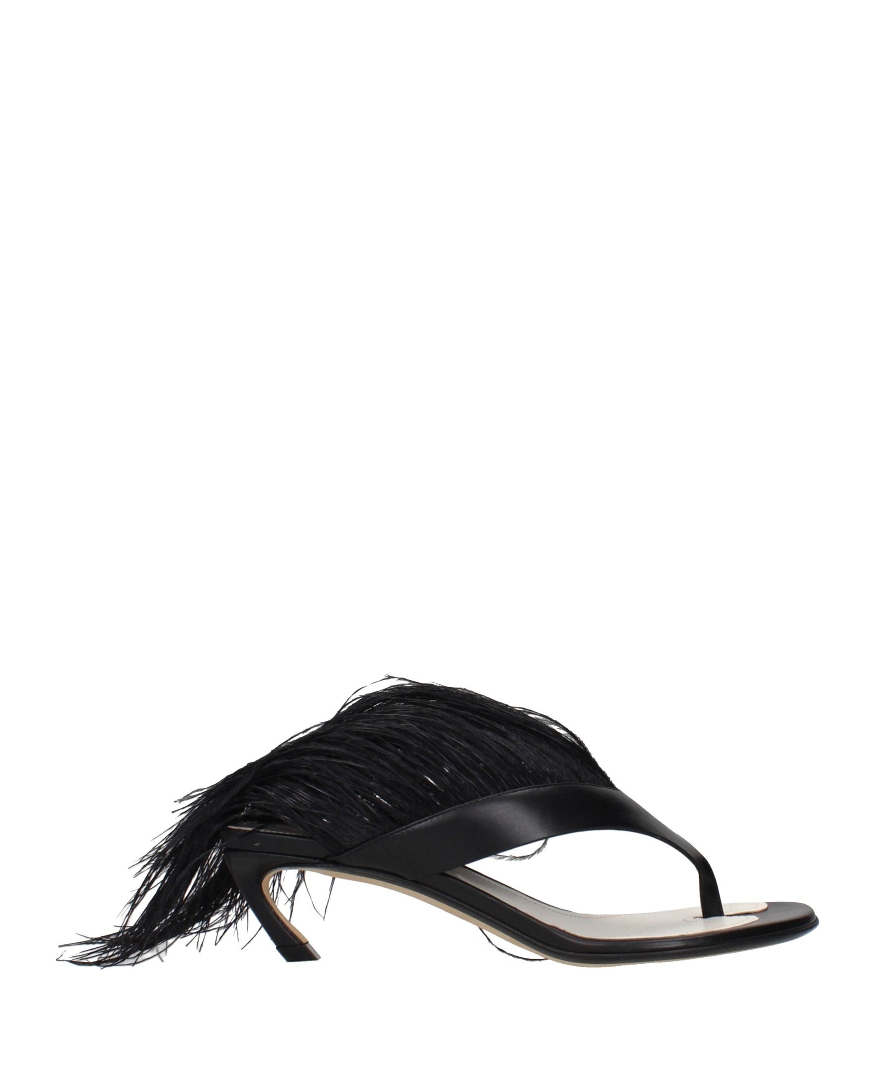 Lanvin Black Leather Flip Flop Sandals Glam Steals