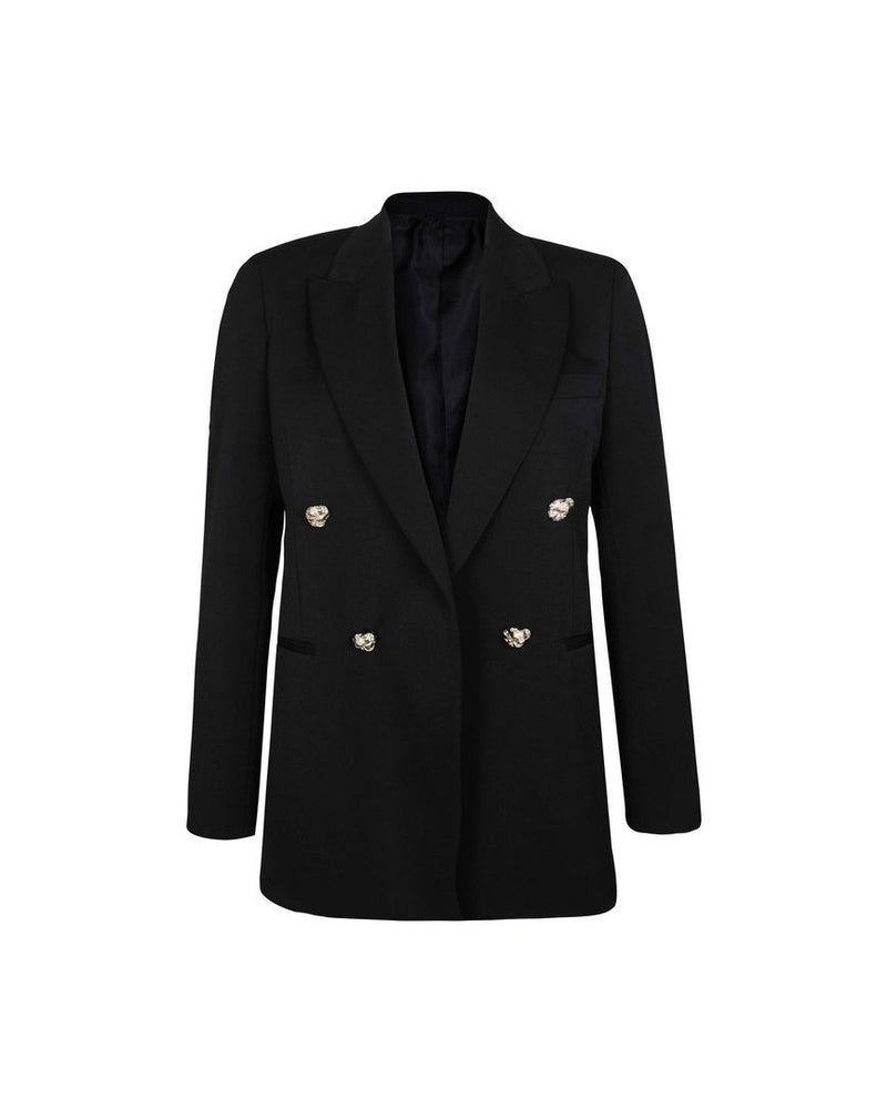 Lanvin Black Wool Virgin Blazer Glam Steals
