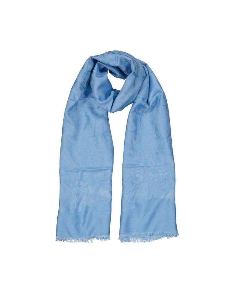 Lanvin Blue Silk Scarf Glam Steals