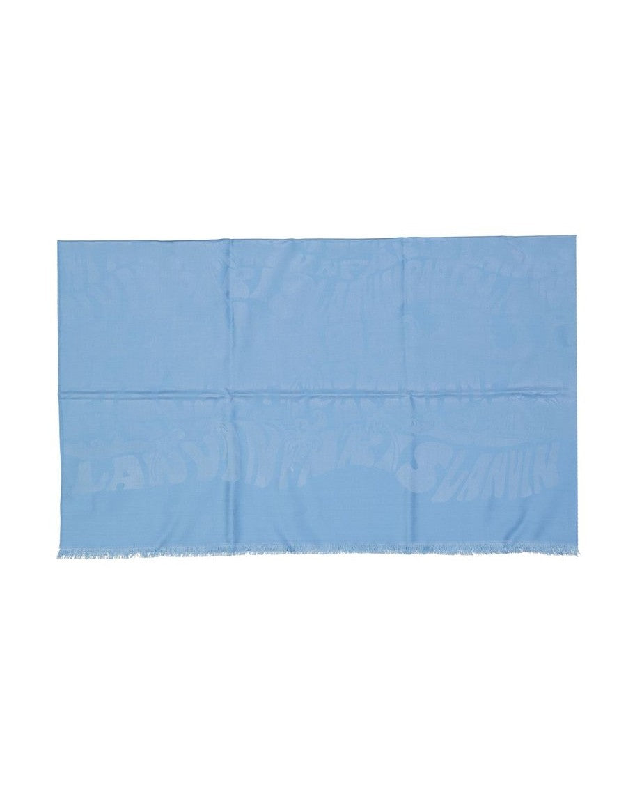 Lanvin Blue Silk Scarf Glam Steals