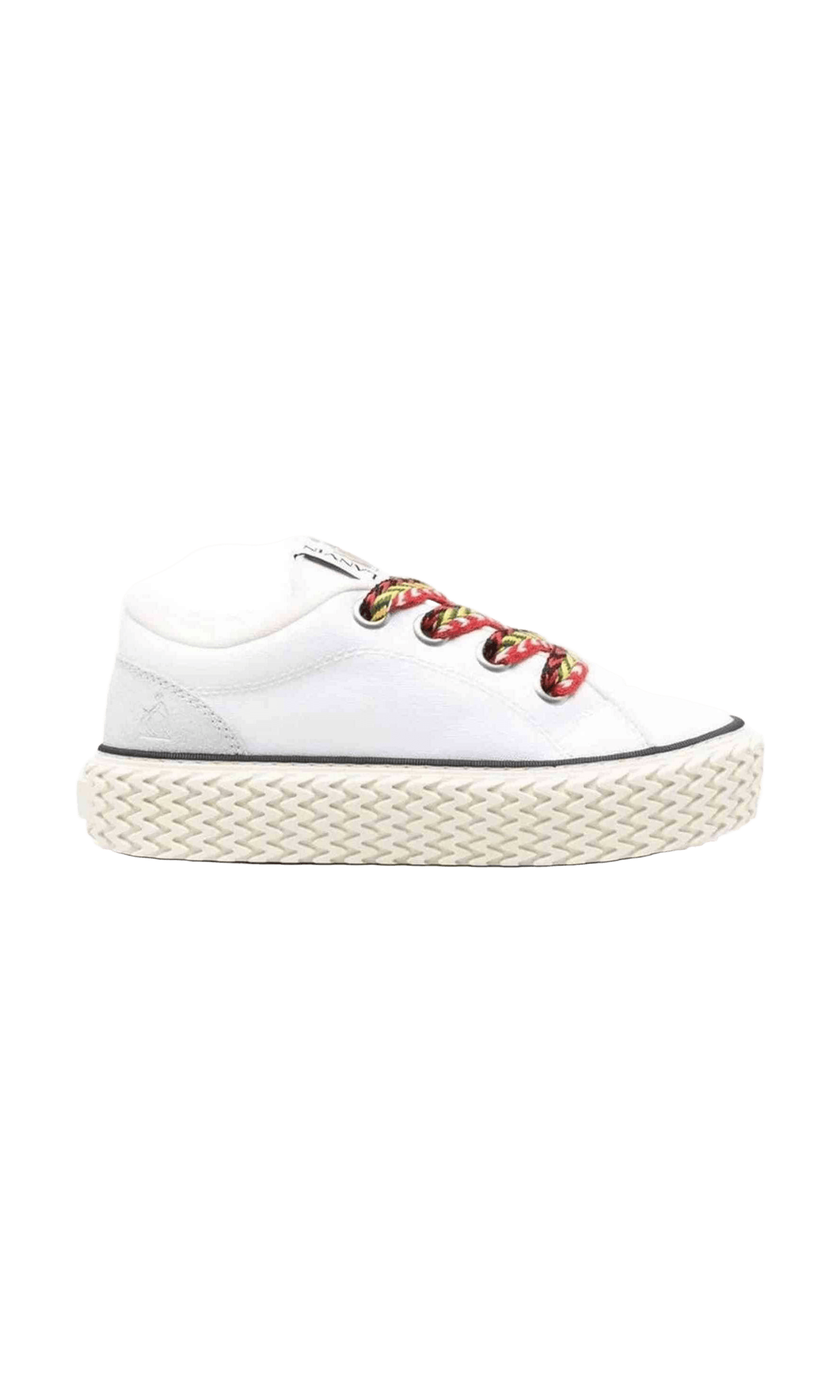 Lanvin Cotton Lace Up Sneakers Glam Steals