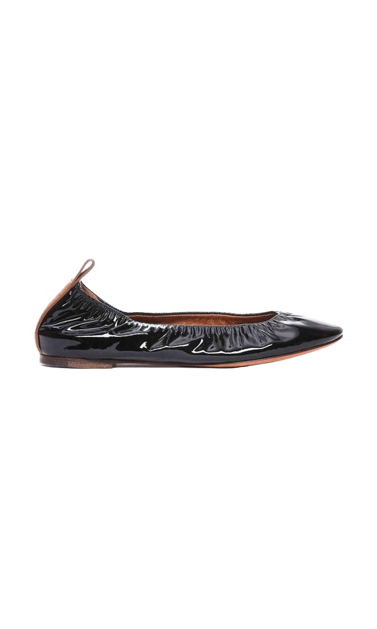 Lanvin Leather Ballerina Flats Glam Steals