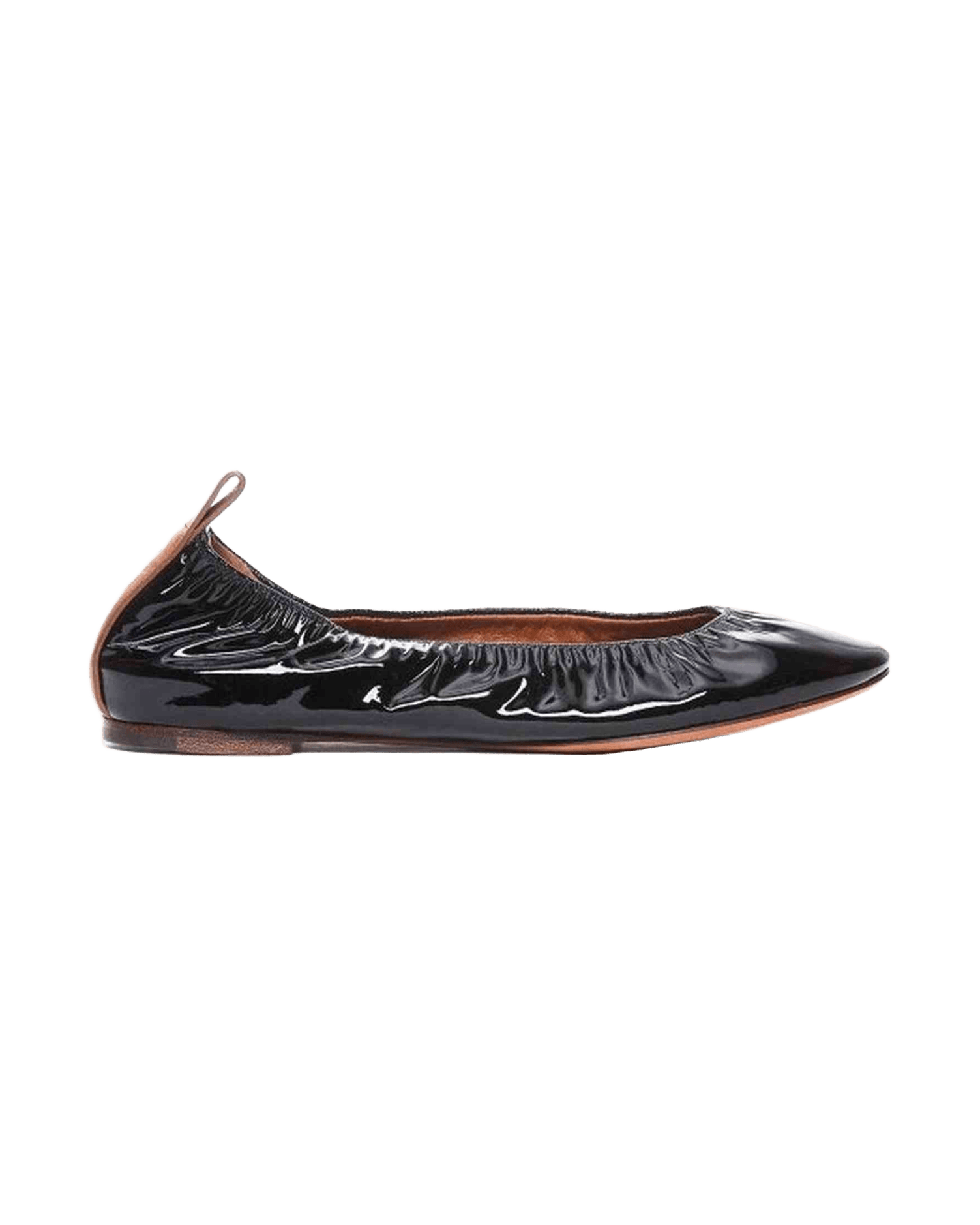 Lanvin Leather Ballerina Flats Glam Steals