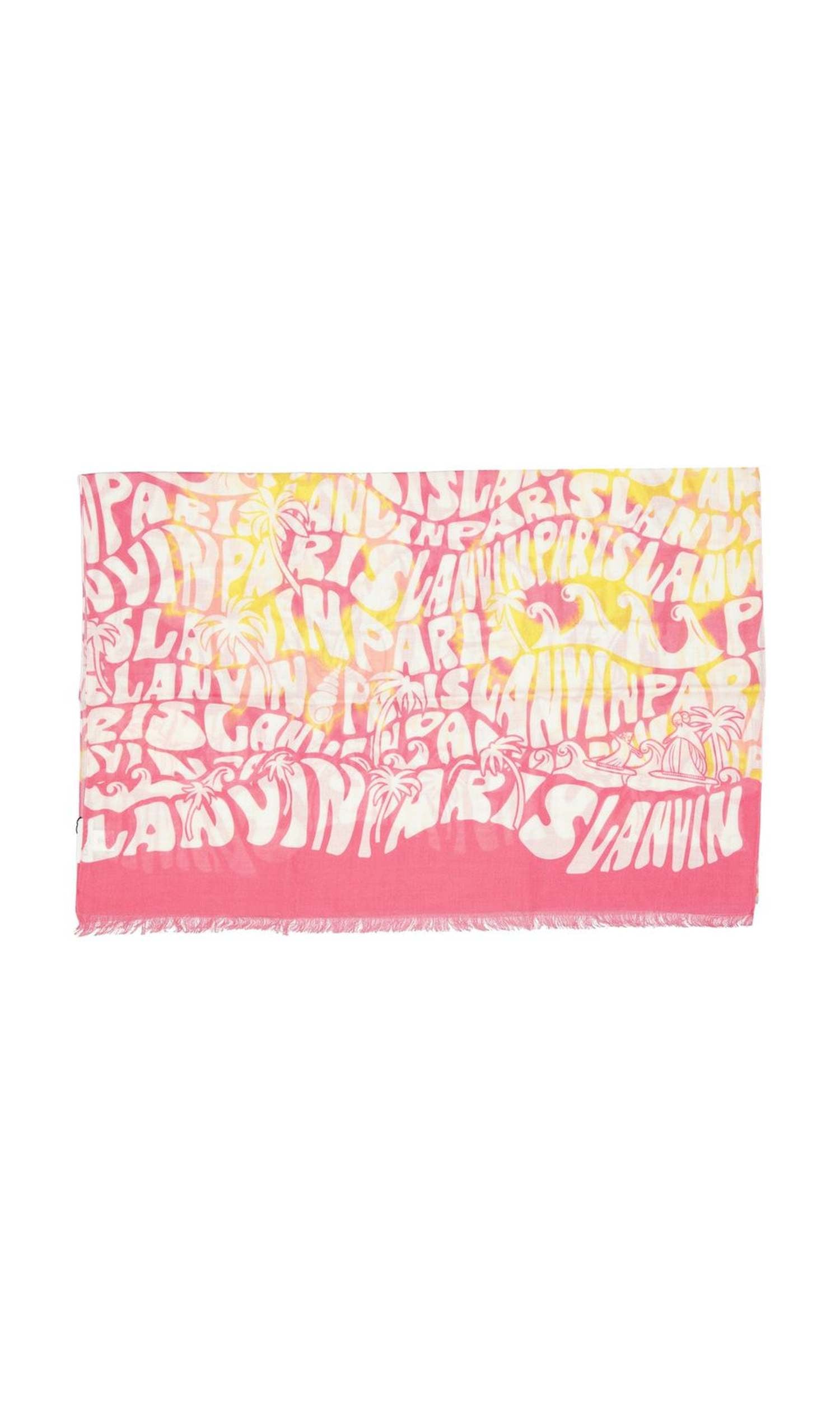 Lanvin Wool Printed Scarf Glam Steals