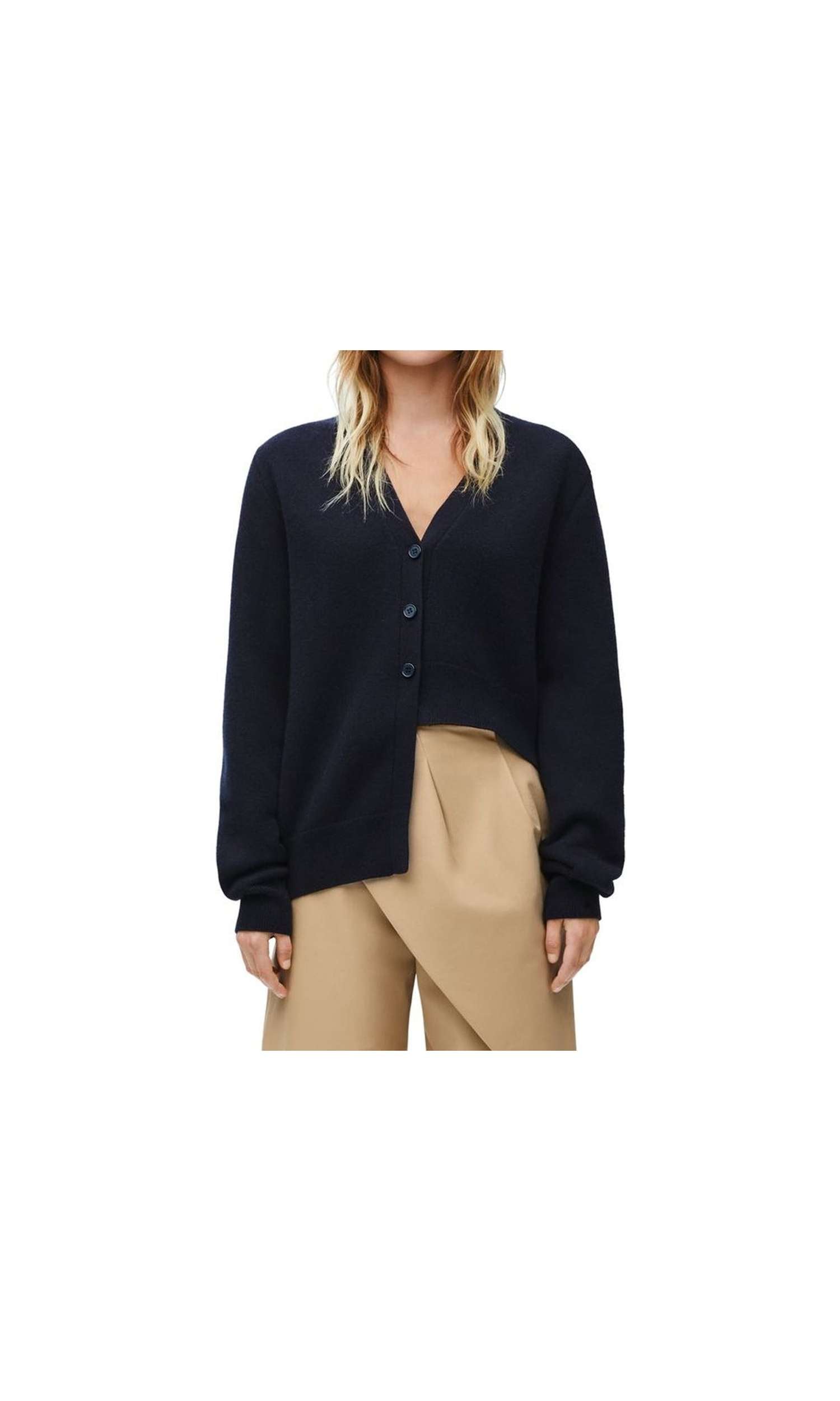 Loewe Asymmetric Cashmere Cardigan Glam Steals