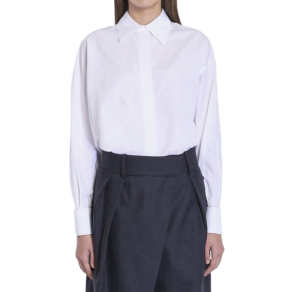Loewe Cotton Draped Shirt Glam Steals