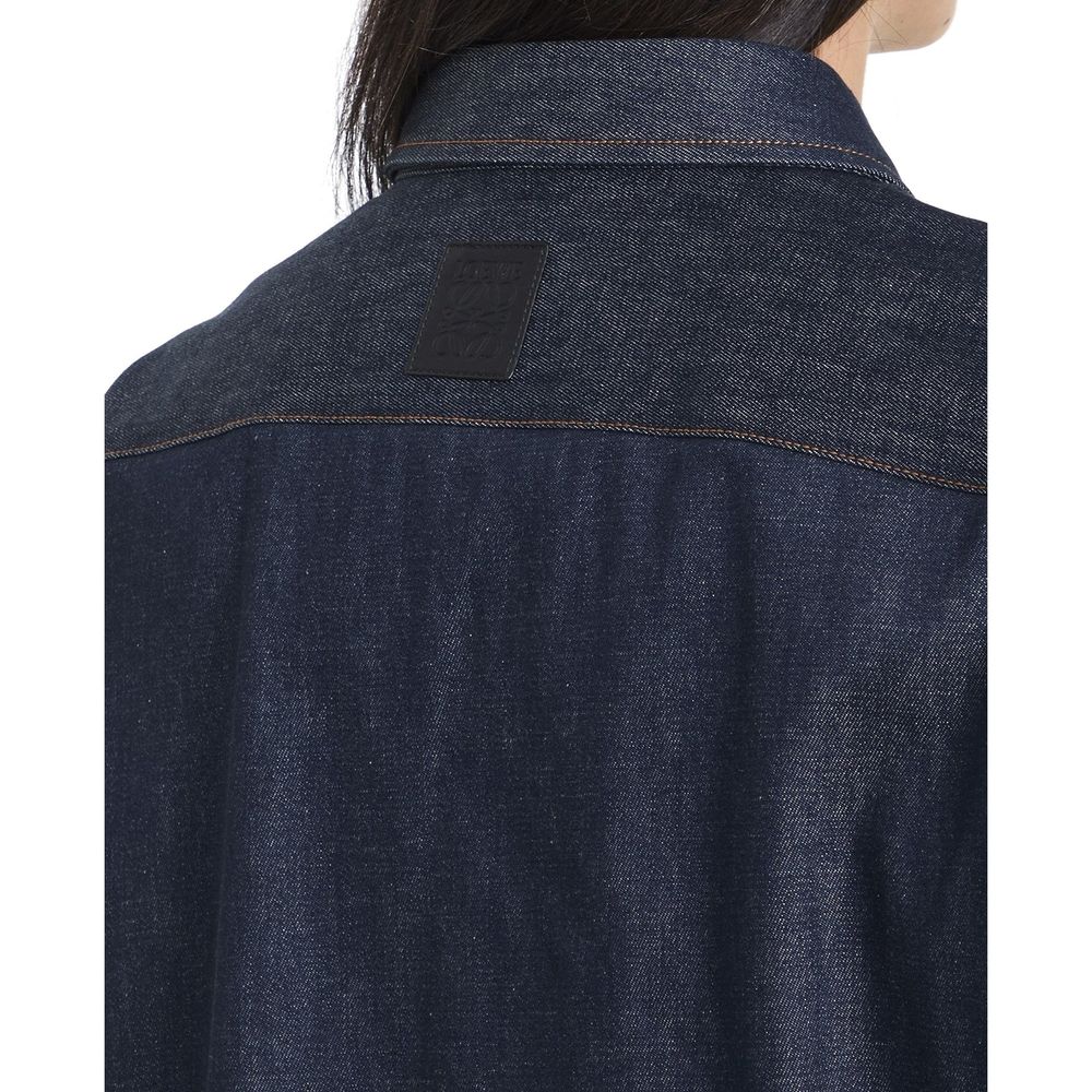 Loewe Denim Chain Shirt Dress Glam Steals