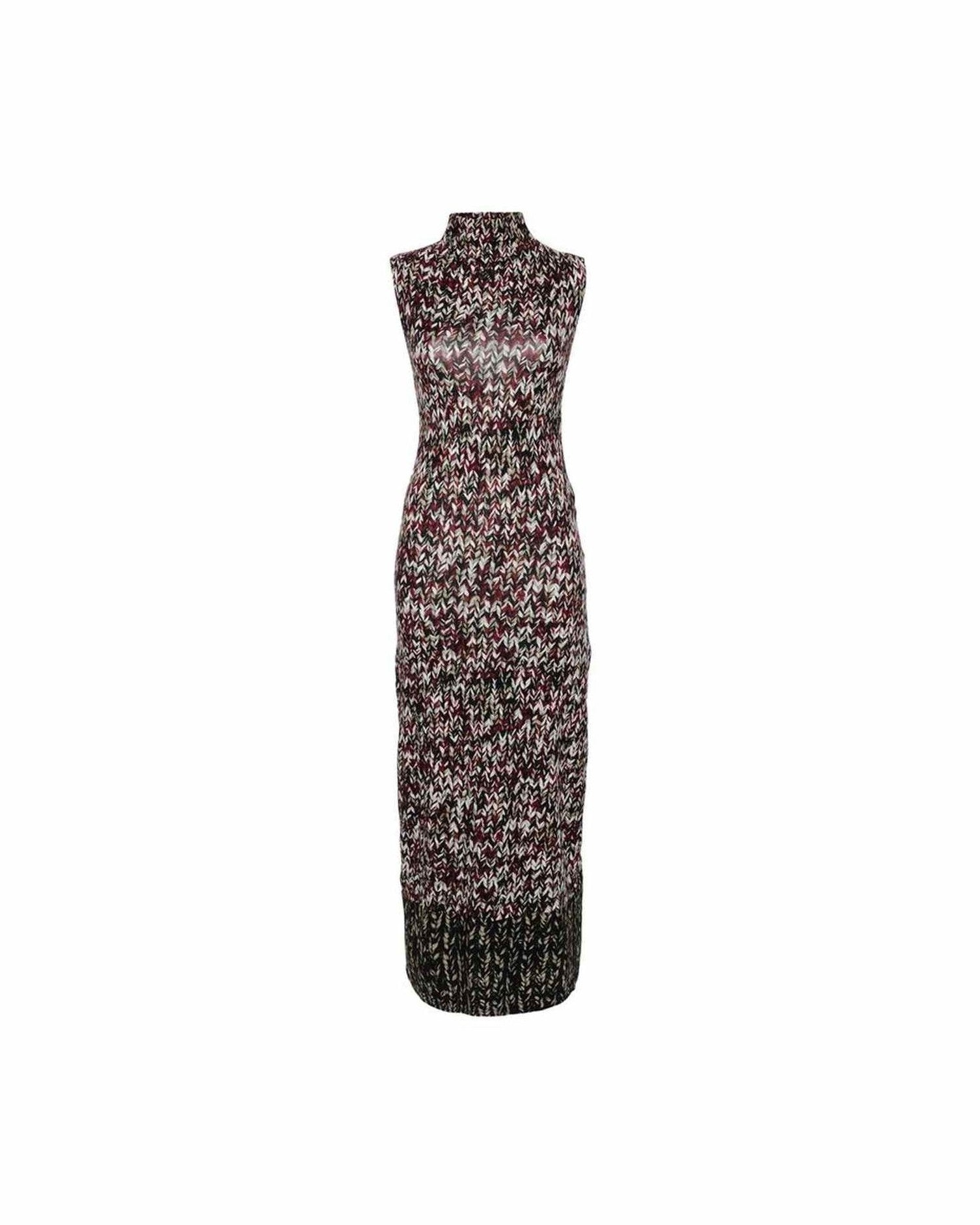 Loewe Knit Print Long Dress