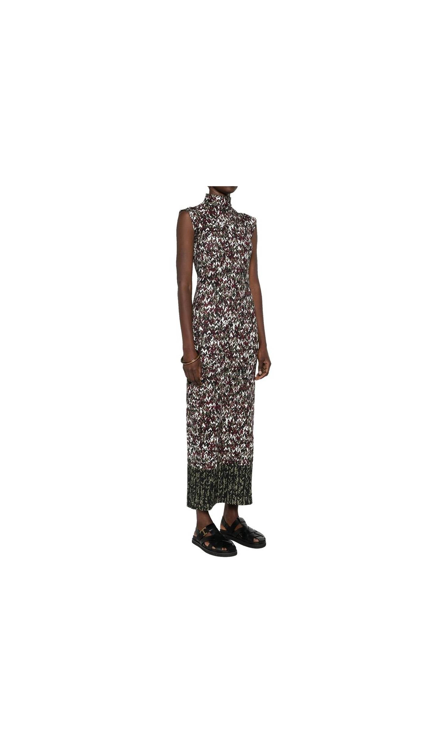 Loewe Knit Print Long Dress Glam Steals