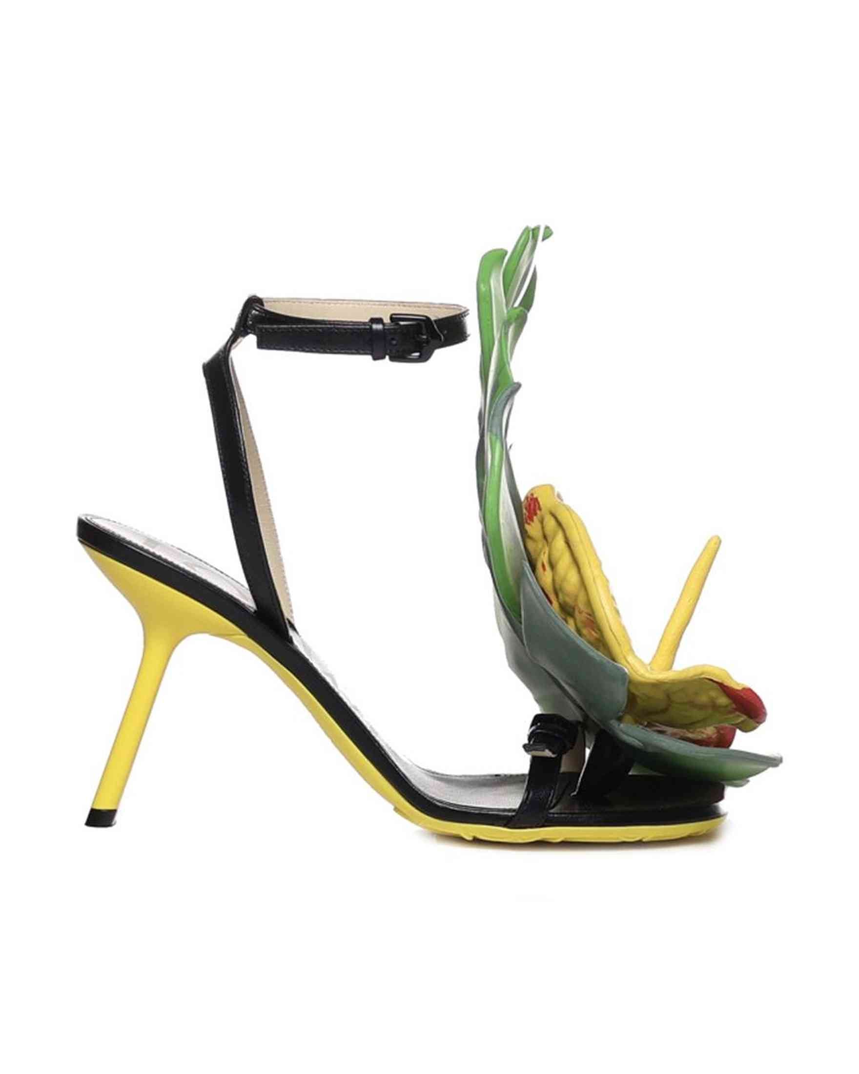 Loewe Leather Petal Monstera Sandals Glam Steals