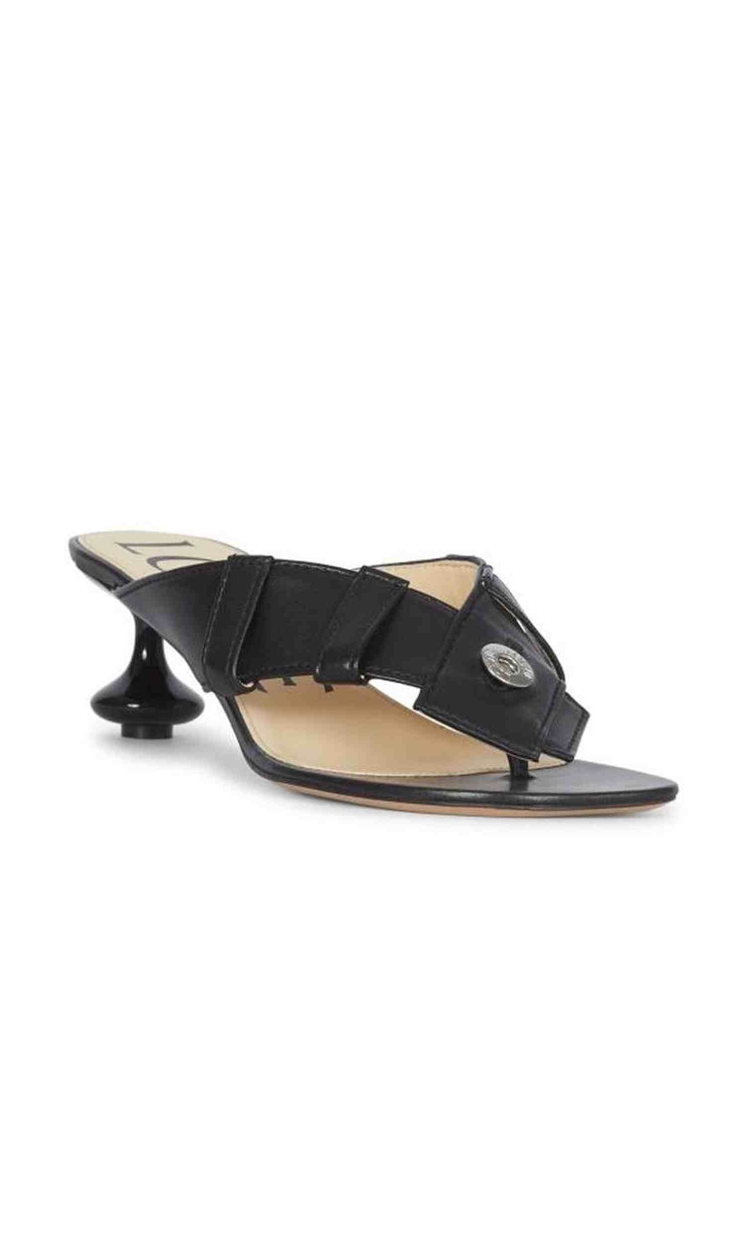 Loewe Leather Toy Panta 45Mm Sandals Glam Steals