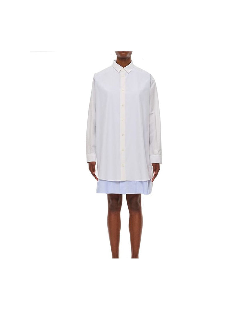 Loewe White Cotton Casual Dress Glam Steals