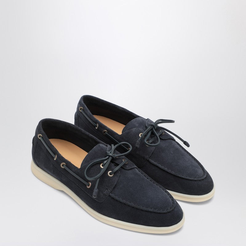 Loro Piana Blue Mocassini Sea Sail Walk Glam Steals
