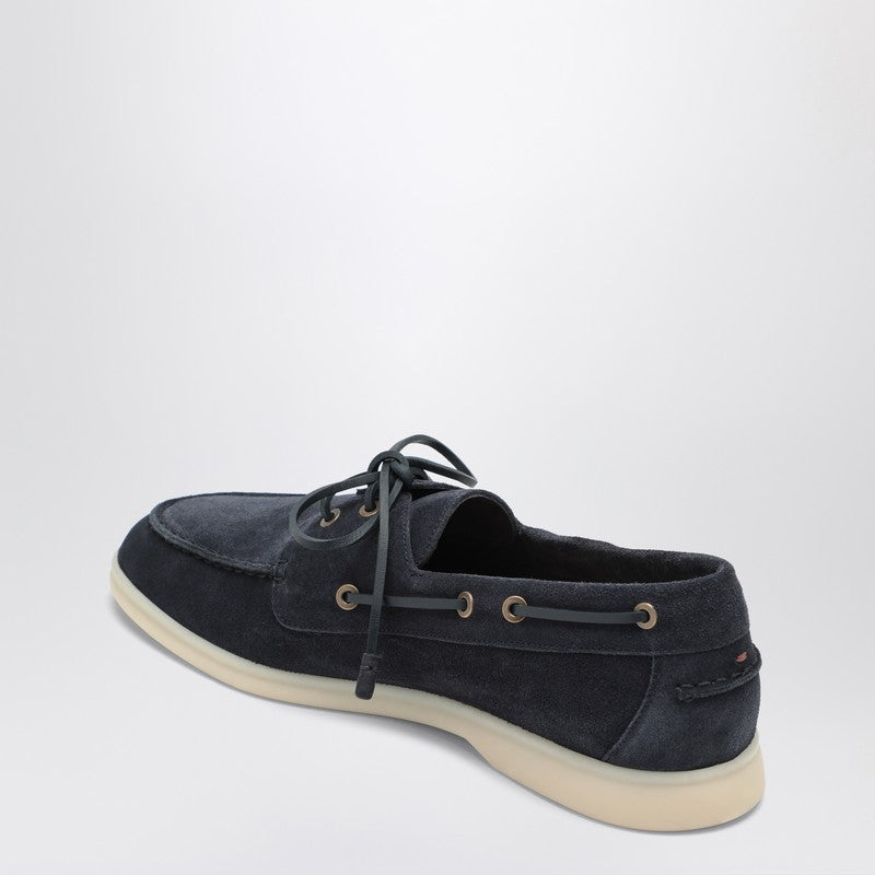 Loro Piana Blue Mocassini Sea Sail Walk Glam Steals