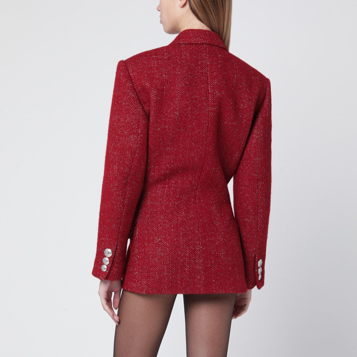 Isabel Marant Red Wool Gallie Jacket in Brushed Blend Glam Steals