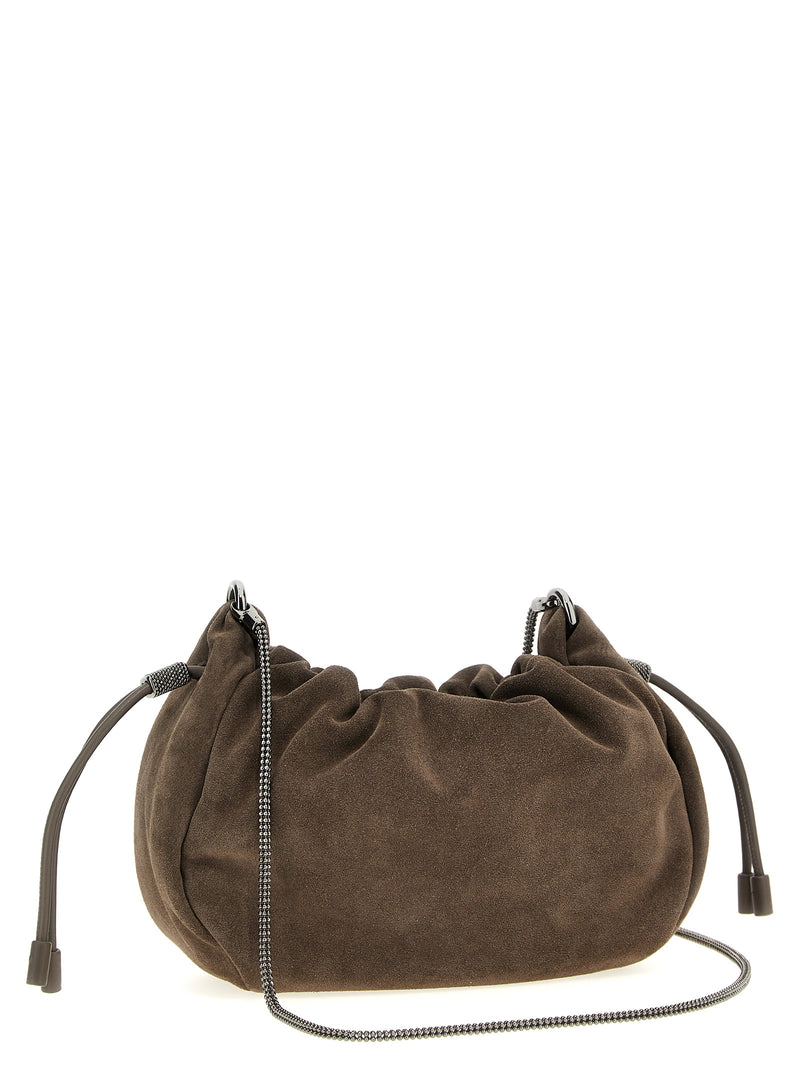 Brunello Cucinelli Bucket Mellow Mini Crossbody Bag General