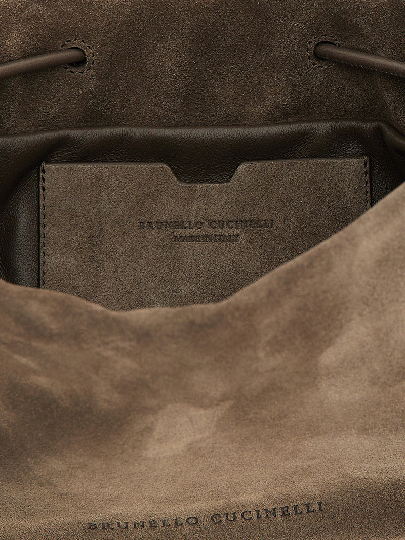 Brunello Cucinelli Bucket Mellow Mini Crossbody Bag General