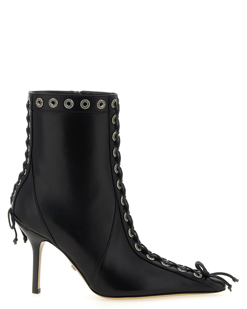 Mach & Mach Crystalized Corset Ankle Boots Glam Steals