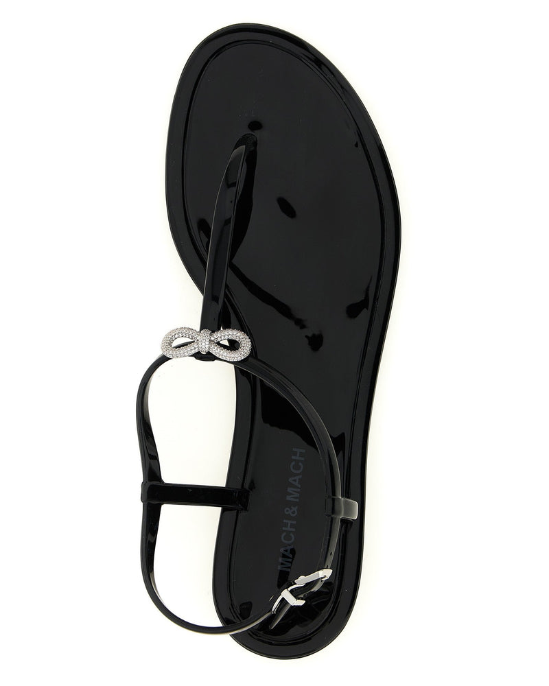 Mach & Mach Double Bow Sandals Glam Steals