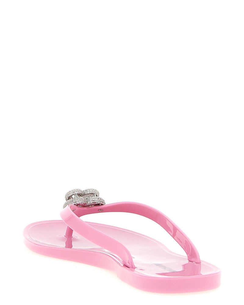 Mach & Mach Double Heart Sandals Glam Steals