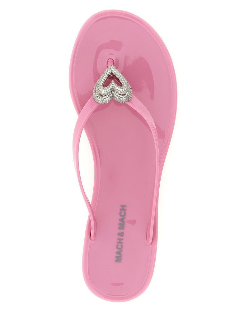 Mach & Mach Double Heart Sandals Glam Steals