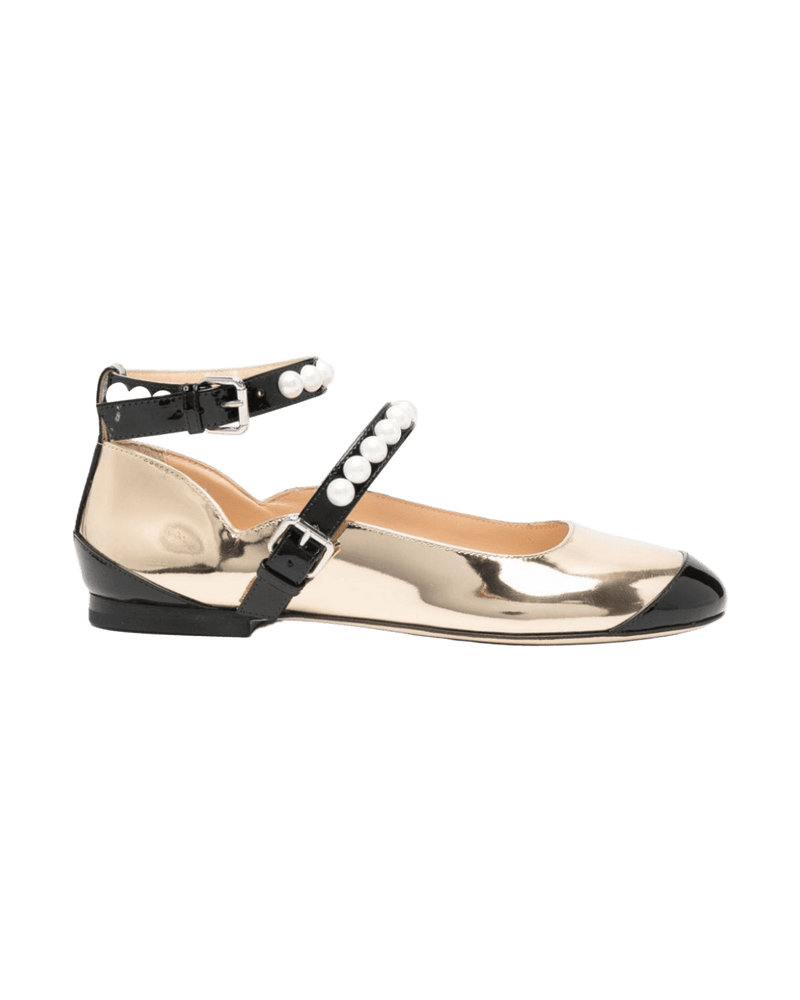 Mach & Mach Flat Shoes Golden Glam Steals