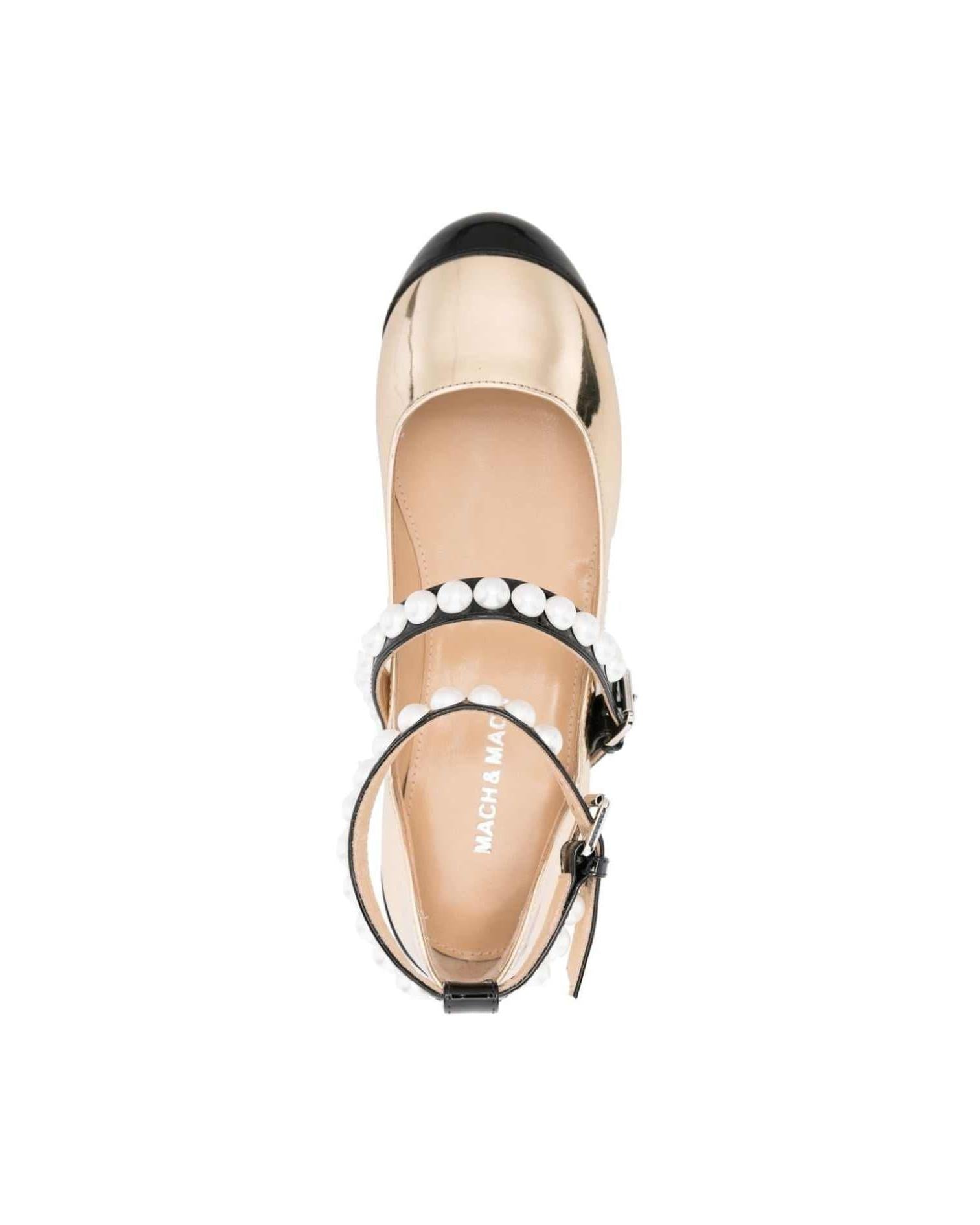 Mach & Mach Flat Shoes Golden Glam Steals