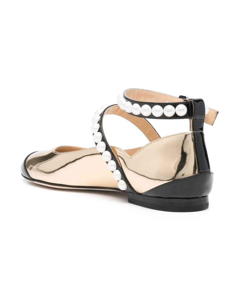 Mach & Mach Flat Shoes Golden Flats