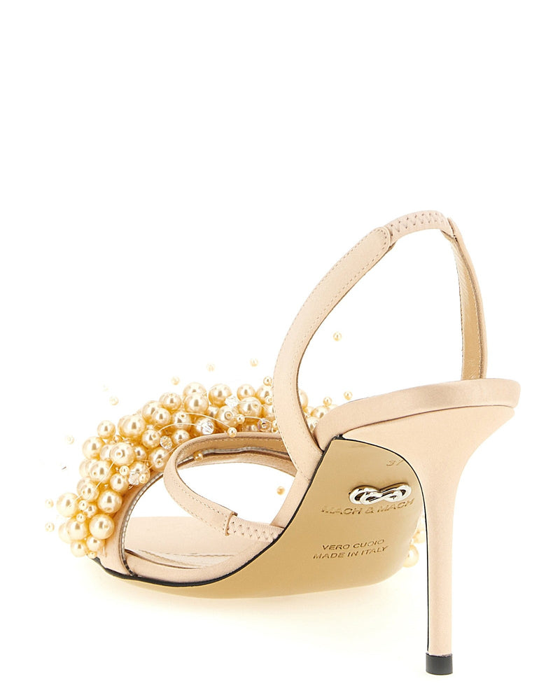 Mach & Mach Floating Pearl Sandals Glam Steals