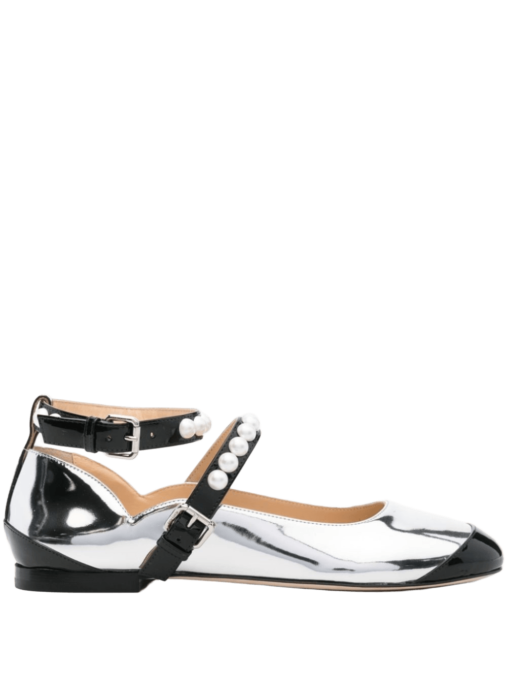 Mach & Mach Silver Flat Shoes Glam Steals
