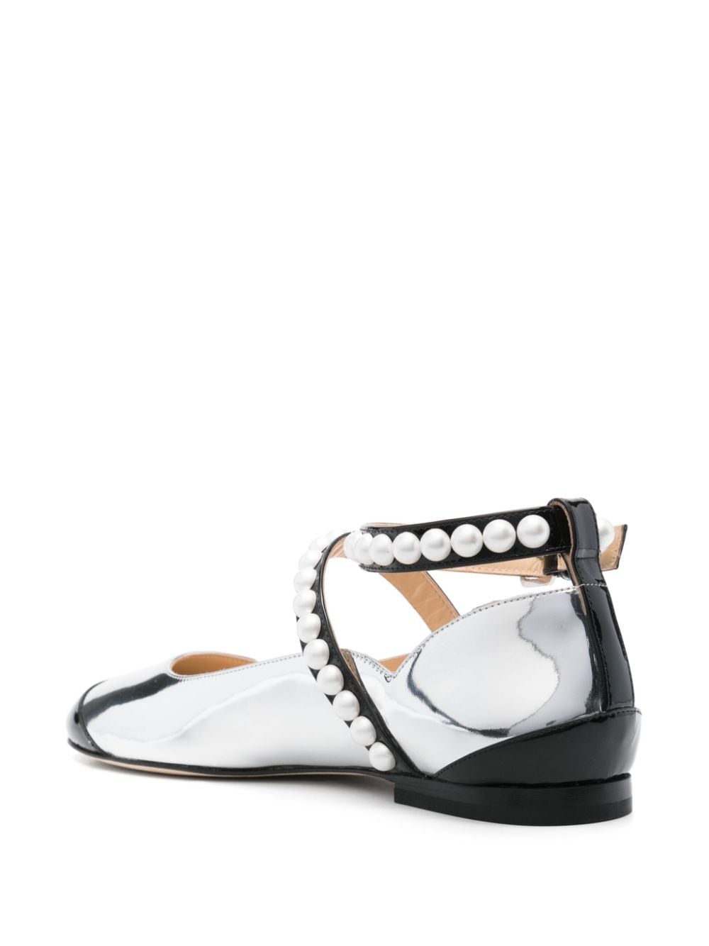 Mach & Mach Silver Flat Shoes Glam Steals