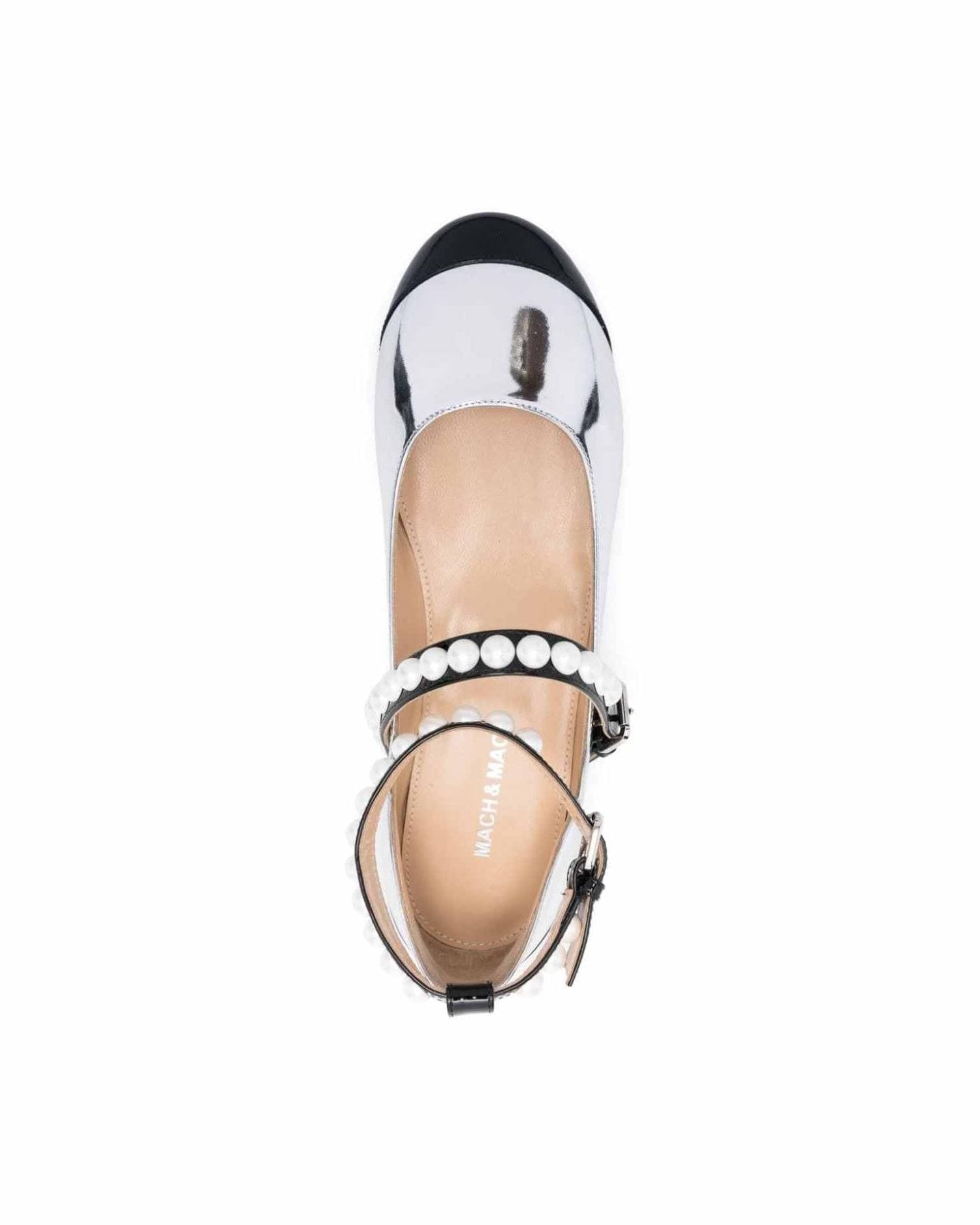 Mach & Mach Silver Flat Shoes Glam Steals