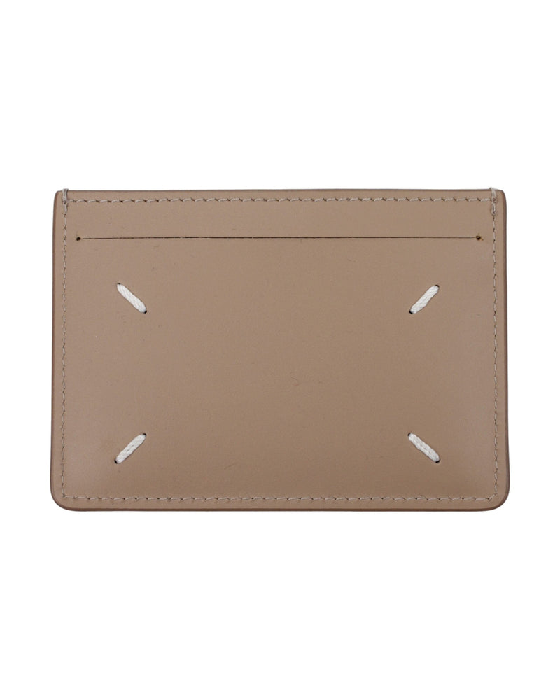 Maison Margiela Beige Leather Cardholder Glam Steals
