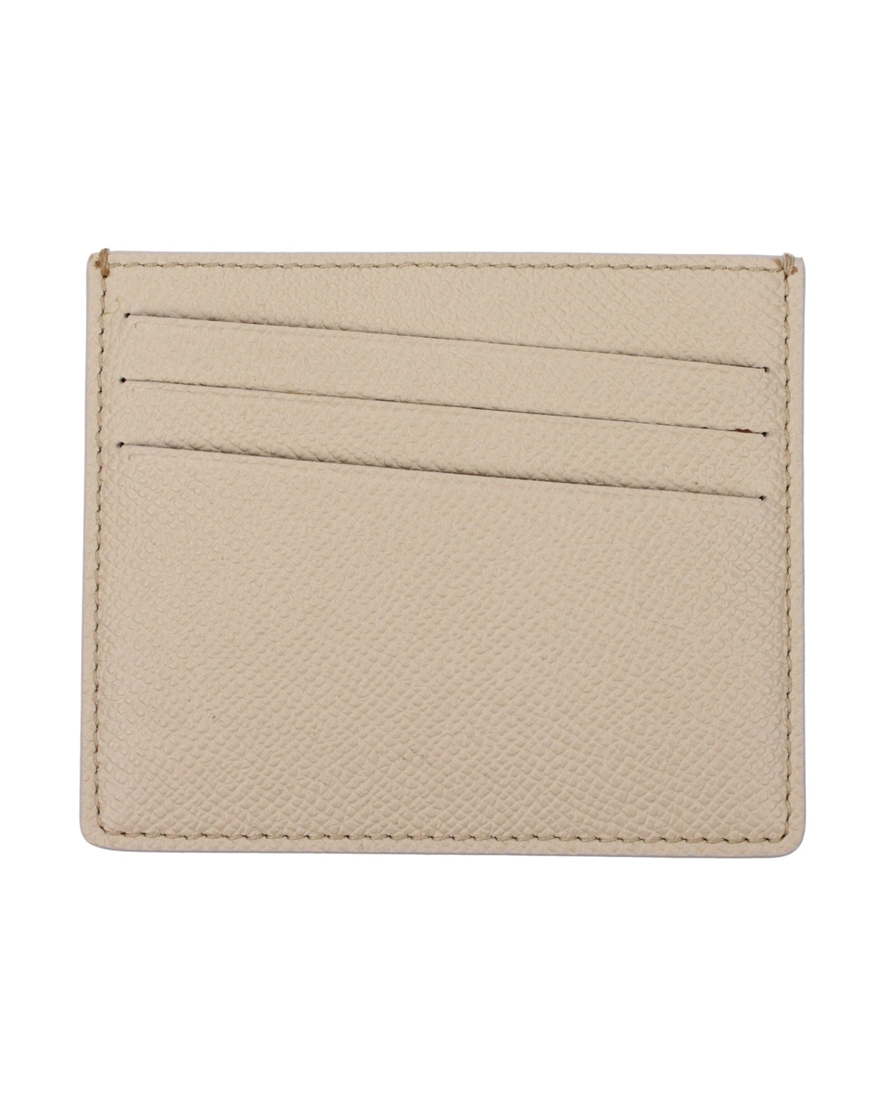 Maison Margiela Beige Leather Cardholder Glam Steals