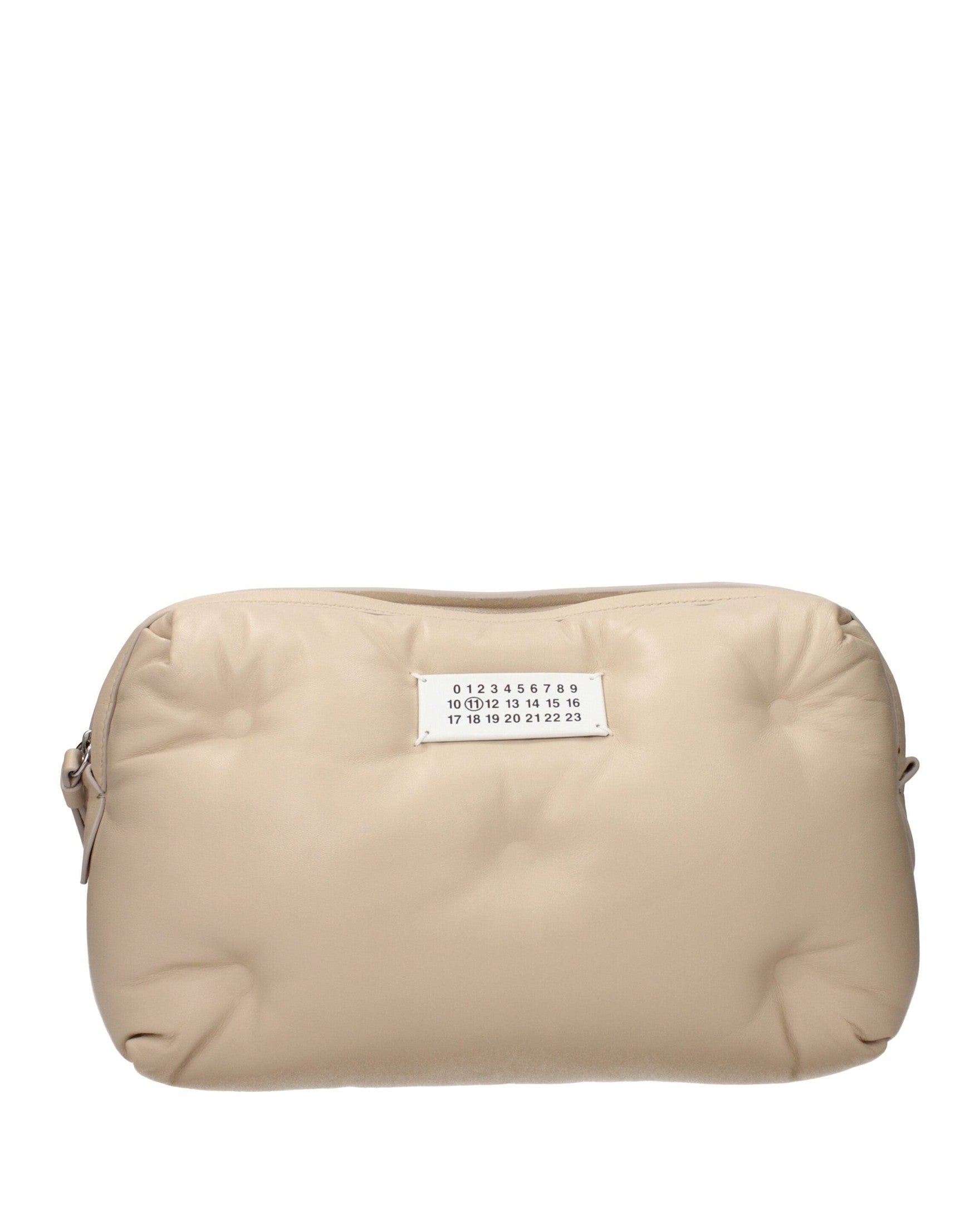 Maison Margiela Beige Leather Clutch Bag Glam Steals