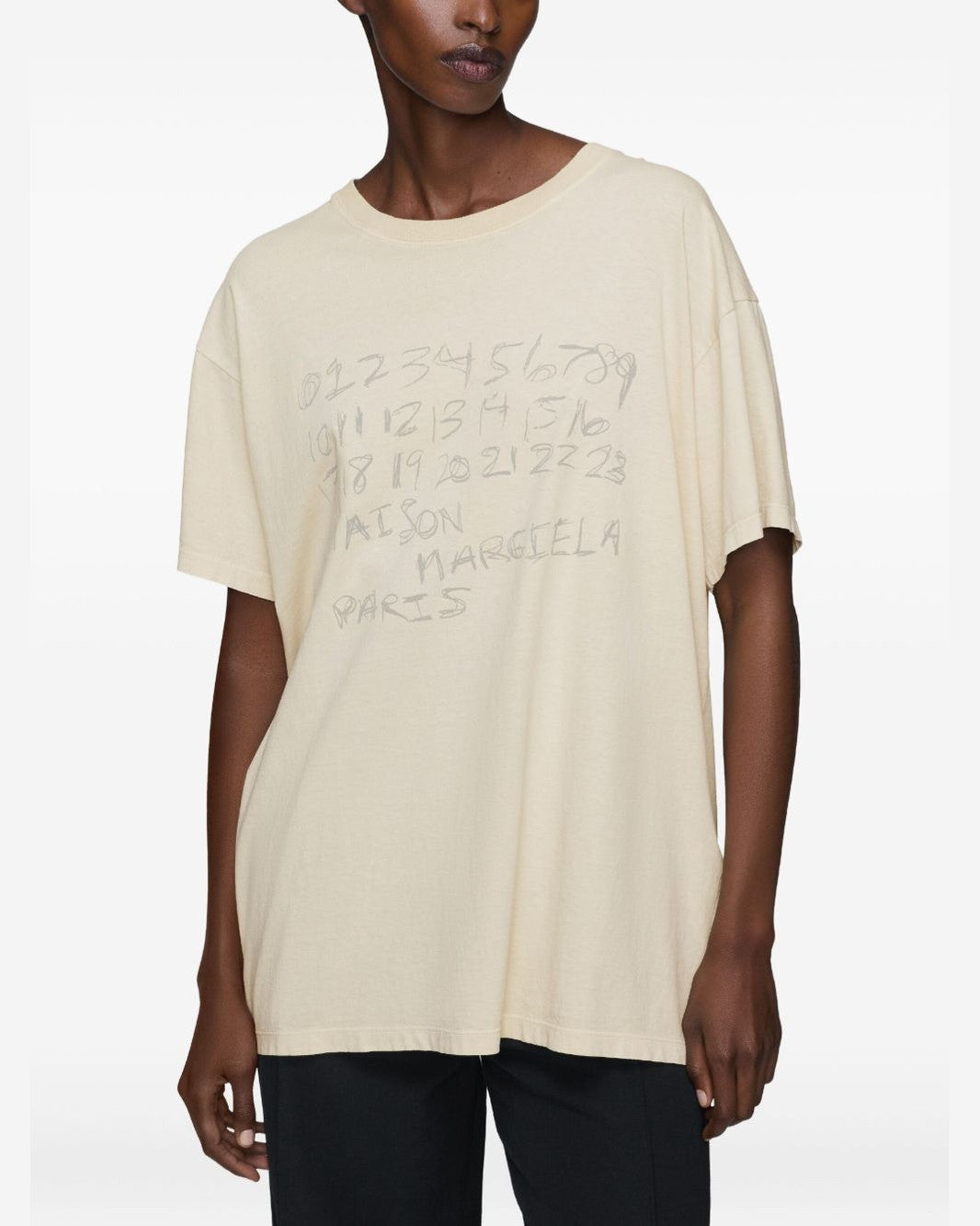 Maison Margiela Beige Polo T-shirt Topwear