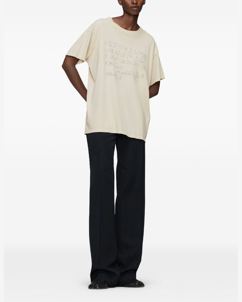Maison Margiela Beige Polo T-shirt Topwear