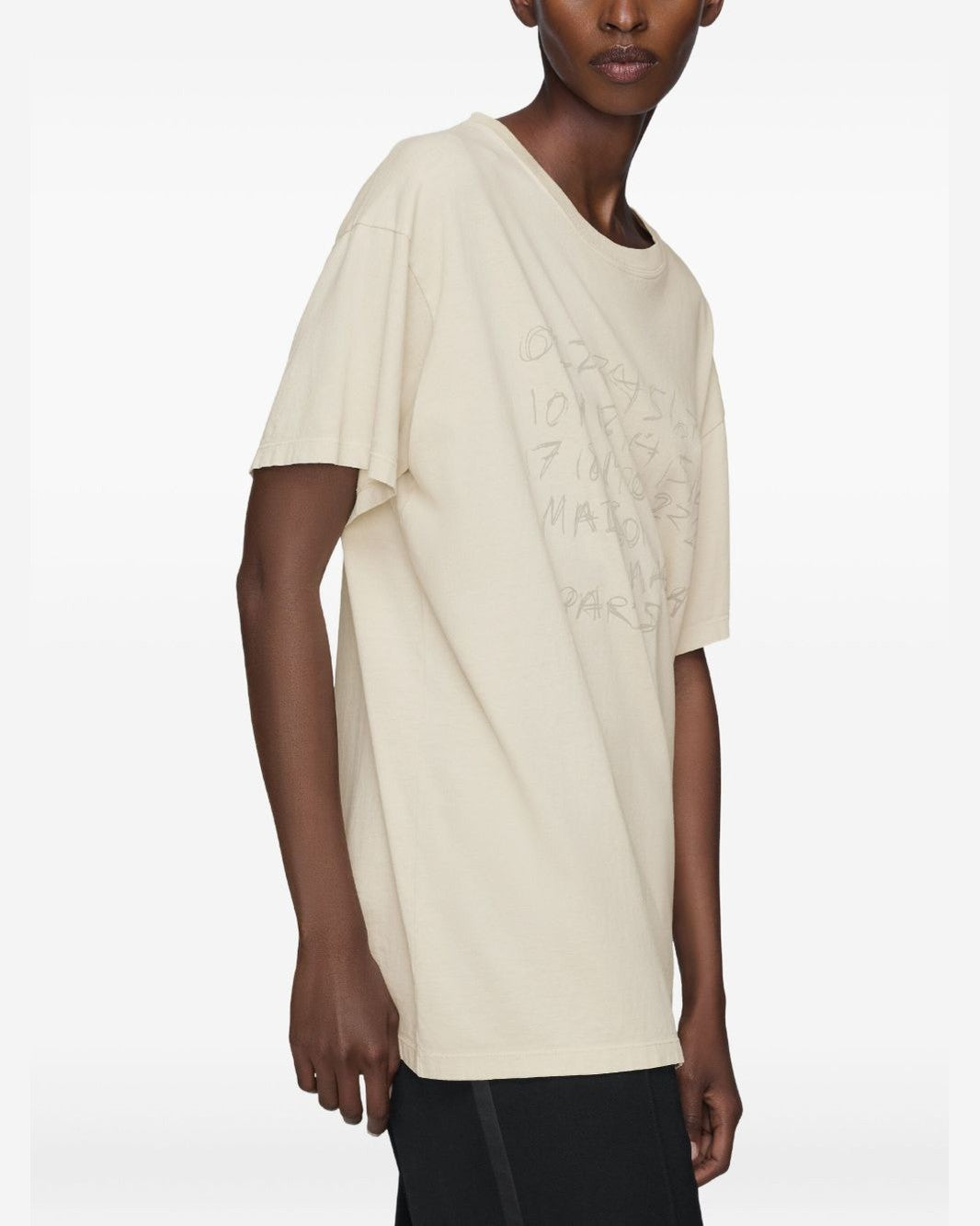 Maison Margiela Beige Polo T-shirt Topwear