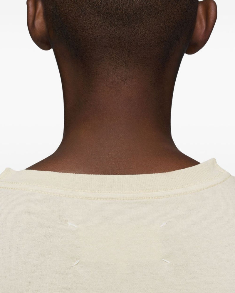 Maison Margiela Beige Polo T-shirt Topwear