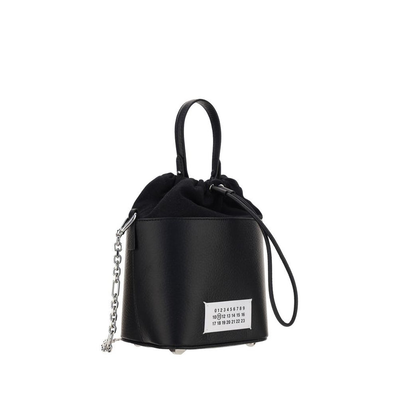 Maison Margiela Black Calf Leather Bos Taurus Bag 