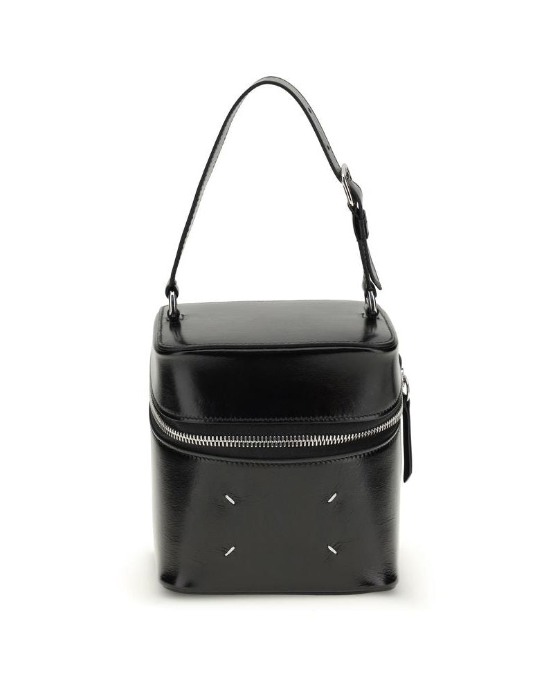 Maison Margiela Black Calf Leather Bos Taurus Bucket Bag 