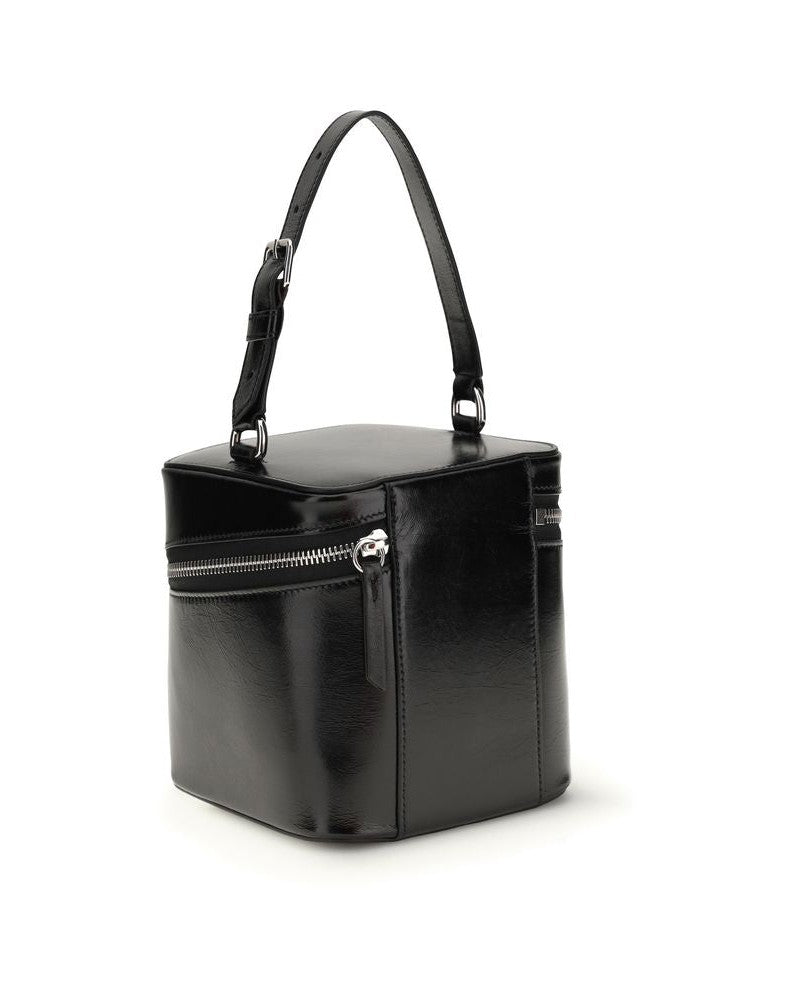 Maison Margiela Black Calf Leather Bos Taurus Bucket Bag 