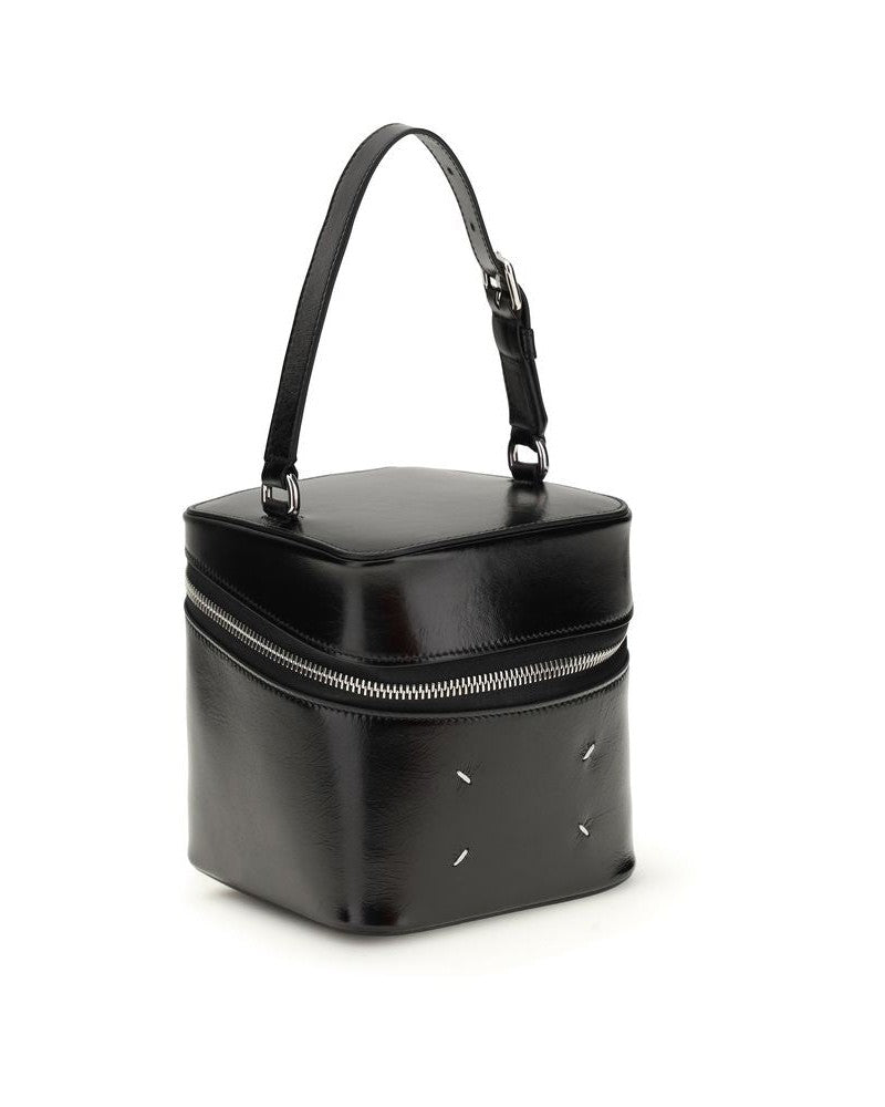 Maison Margiela Black Calf Leather Bos Taurus Bucket Bag 