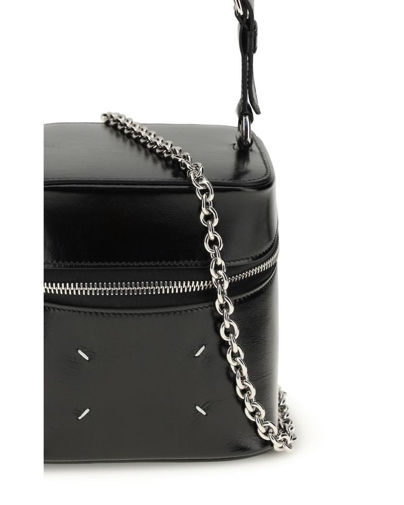 Maison Margiela Black Calf Leather Bos Taurus Bucket Bag 