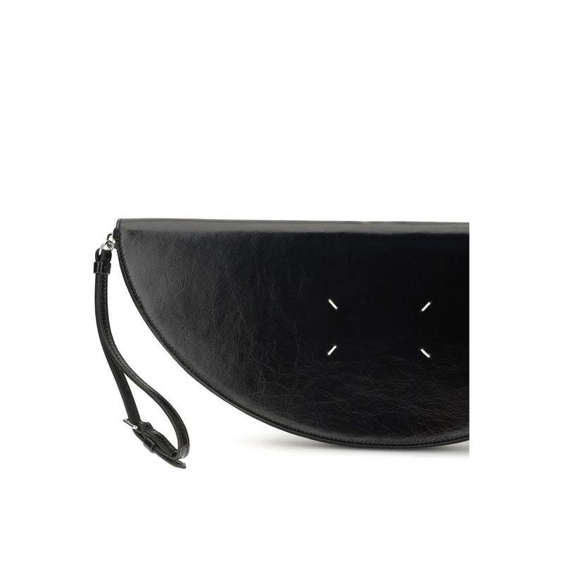 Maison Margiela Black Calf Leather Bos Taurus Clutch Bag 
