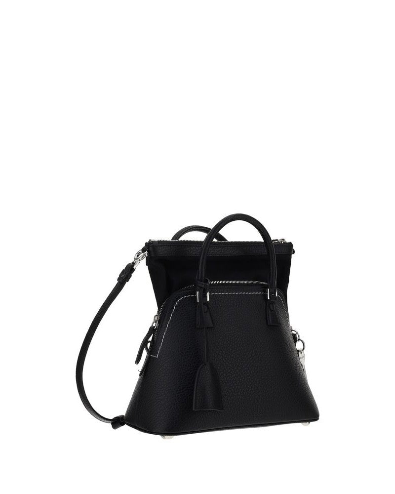 Maison Margiela Black Calf Leather Bos Taurus Handbag 