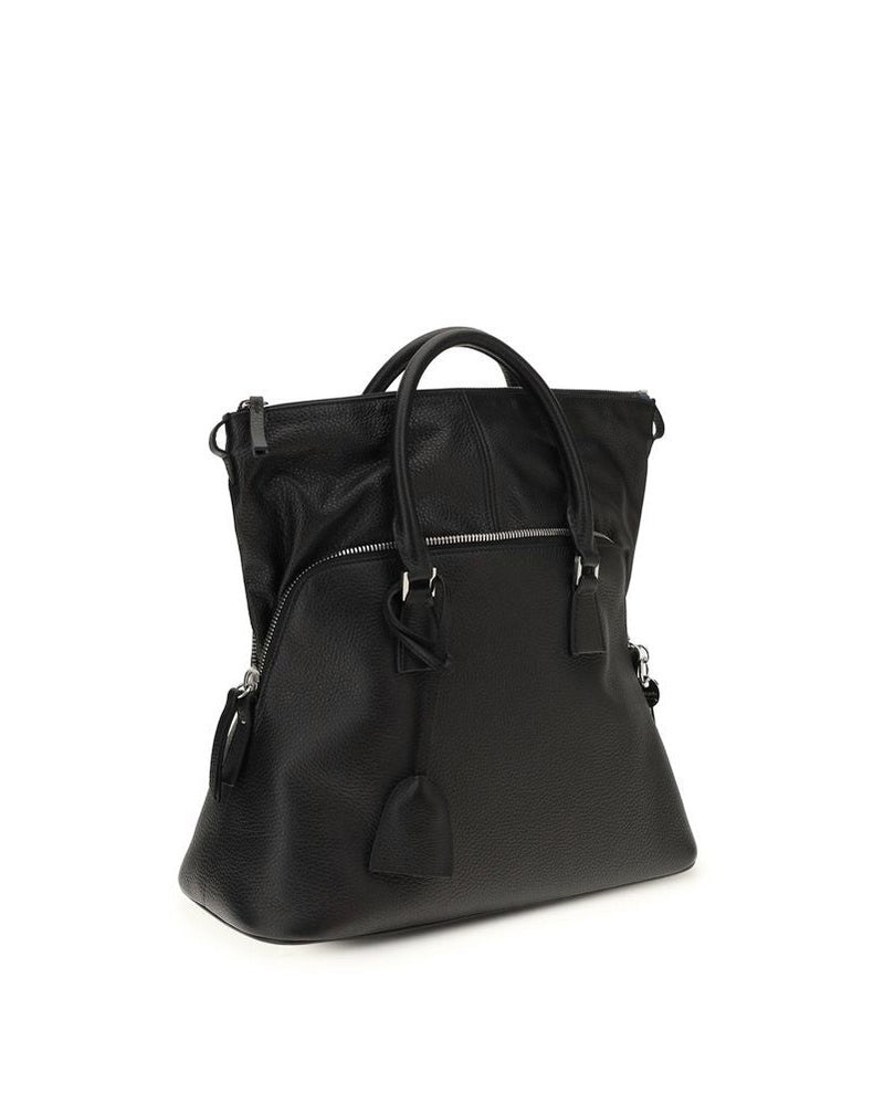 Maison Margiela Black Calf Leather Bos Taurus Handbag Glam Steals