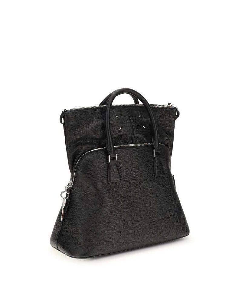 Maison Margiela Black Calf Leather Bos Taurus Handbag Glam Steals