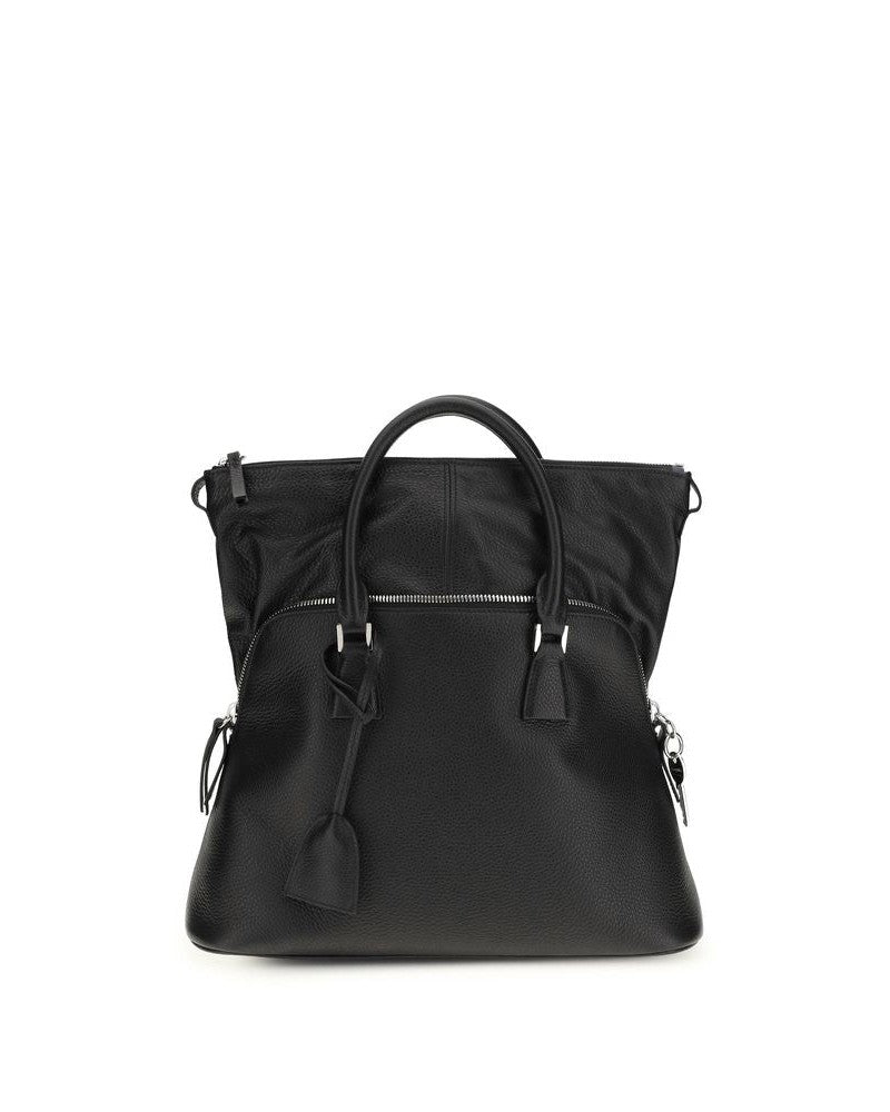 Maison Margiela Black Calf Leather Bos Taurus Handbag Glam Steals
